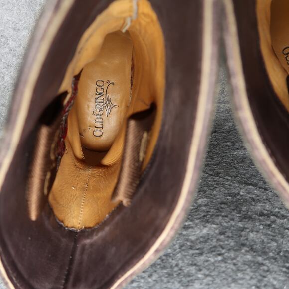 Old Gringo Boots Womens 6 Moto Western Queentia Short Leather Stud Biker Pull On - Picture 10 of 16